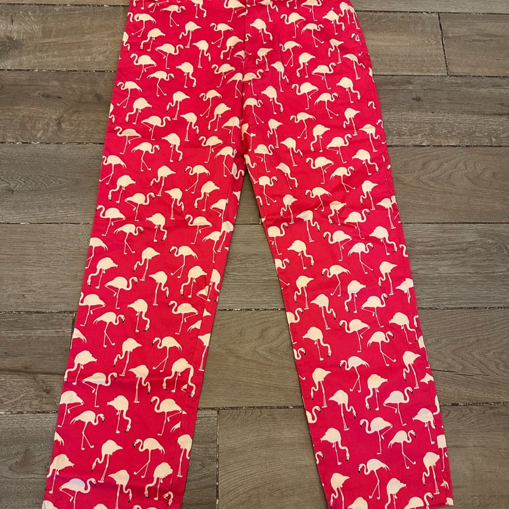 Flamingo Print Women's Pants